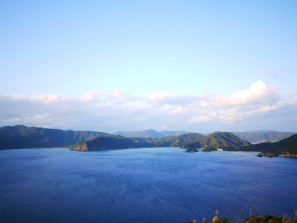 安脚場戦跡公園から眺める奄美大島