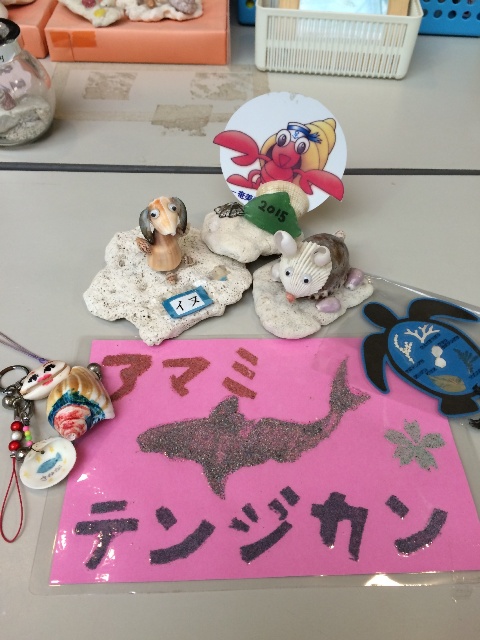 奄美海洋展示館の砂絵の作品