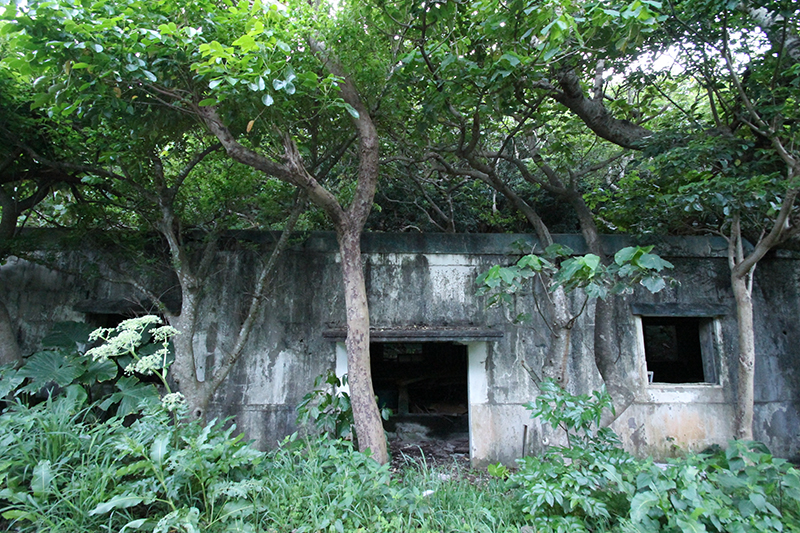 瀬戸内町西古見、旧日本陸軍の兵舎跡