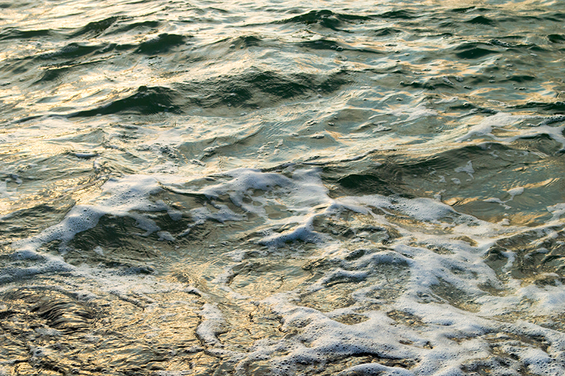 波が立つ海面