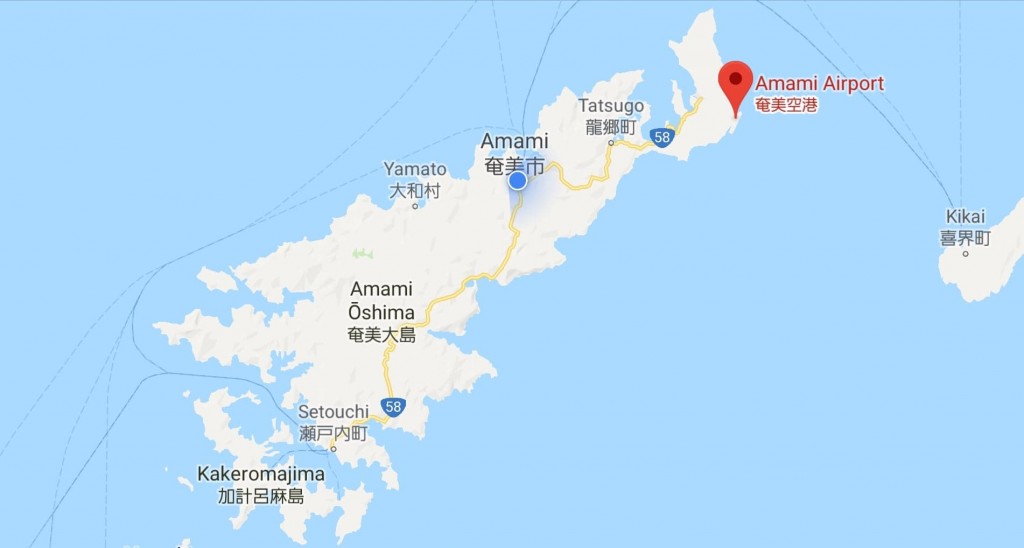 奄美大島の地図